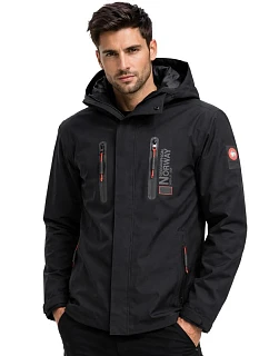 Pánská přechodová bunda Geographical Norway AYOUBE BLACK DB MEN 009 (SZ2204H/GN-BLACK)