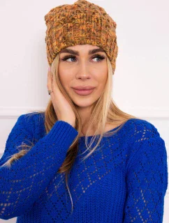 Fleecová čepice Roksana K209 hnědá