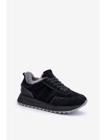 Dámské Tenisky S Kožíškem A Lesklým Prvkem Big Star OO274580 Černé
