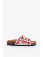 Dámské pantofle s korkovou podrážkou, bílá Fannea Dámské pantofle s korkovou podrážkou, bílá Fannea