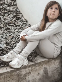 Dětská sportovní obuv Tenisky na suchý zip, Béžová Rulagia