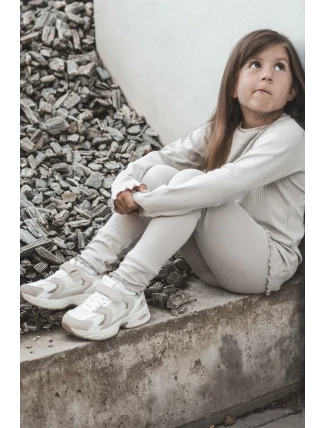 Dětská sportovní obuv Tenisky na suchý zip, Béžová Rulagia