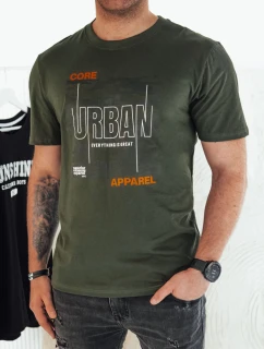 Pánské zelené tričko s potiskem FashionStreet RX5456