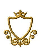 rámeček k výšivce monogramu erb s korunkou rámeček k výšivce monogramu erb s korunkou