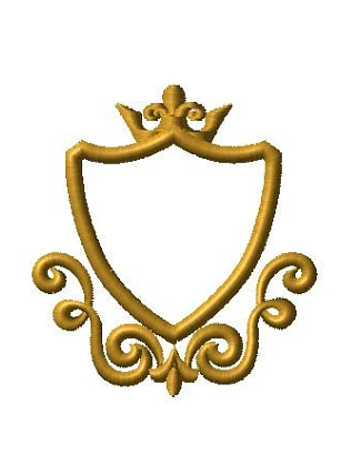 rámeček k výšivce monogramu erb s korunkou rámeček k výšivce monogramu erb s korunkou