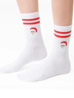 Steven Merry Christmas 136 barva:bílá- Santa Claus