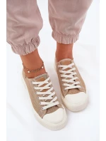 Dámské Textilní Tenisky Big Star RR274795 Béžové
