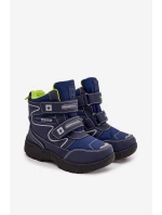 Zateplené Dětské Sněhule Trapery Big Star OO374048 Tmavě modré