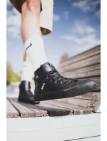 Pánské vysoké zateplené tenisky Big Star - černé