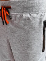 FashionStreet pánské světle šedé teplákové šortky SX2264