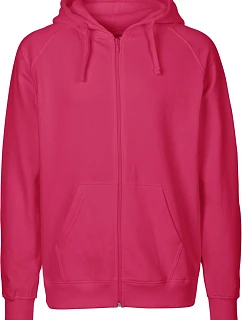 Neutral O 63301 Pánská mikina s kapucí z bio bavlny 77.6331 pink