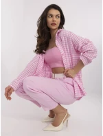 Kalhoty DHJ SP 8830.77 světle růžové