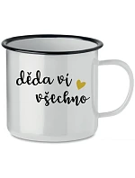 DĚDA VÍ VŠECHNO - bílý plecháček 350 ml