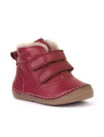 Dětské zateplené zimní boty Froddo na suchý zip červené (G2110113-9)
