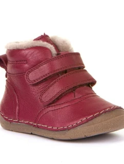 Dětské zateplené zimní boty Froddo na suchý zip červené (G2110113-9)