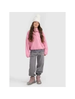 Oversize 4FHřejivý fleece se stojáčkem dívky 4F 4FJRAW25TFLEF441-54S