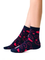 Dámské ponožky Steven art.136 Srdce