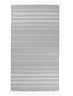 The One Towelling Hamam Sultan Hamam ručník "Sultan" 48.1019 light grey/white The One Towelling Hamam Sultan Hamam ručník "Sultan" 48.1019 light grey/white