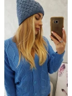 K204 džínová fleecová čepice s kšiltem K204 džínová fleecová čepice s kšiltem