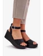 Dámské Sandály Na Klínu Černé Efrina Dámské Sandály Na Klínu Černé Efrina