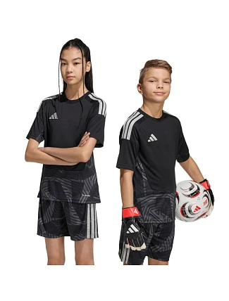 Dětské tričko adidas Tiro 26 Competition Goalkeeper Jersey, černé, KC5365 Dětské tričko adidas Tiro 26 Competition Goalkeeper Jersey, černé, KC5365