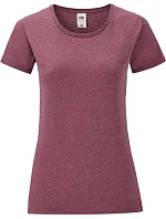 Fruit of the Loom Lady-Fit Iconic 150 T Dámské tričko 16.1432 heather burgundy Fruit of the Loom Lady-Fit Iconic 150 T Dámské tričko 16.1432 heather burgundy