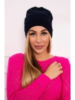 Fleecová čepice Marta K231 navy blue