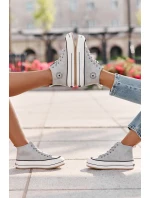 Zateplené Dámské Tenisky Na Platformě Eko Kůže Big Star OO274069 Modré