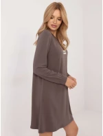 Šaty RV SK A 165.61 tmavě hnědé Šaty RV SK A 165.61 tmavě hnědé