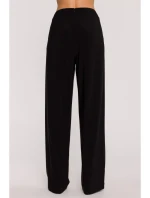 M890 Souprava s projmutým topem a širokými kalhotami - černá