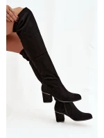 Dámské vysoké boty JH23-50 černé - Zaretta Dámské vysoké boty JH23-50 černé - Zaretta