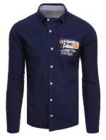 Pánská tmavě modrá košile FashionStreet DX2281