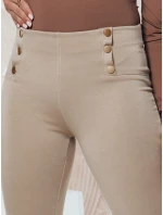 Dámské kalhoty MODSTORY beige FashionStreet UY2179 Dámské kalhoty MODSTORY beige FashionStreet UY2179