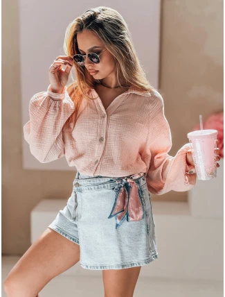 Dámská džínová sukně-šortky GOOD VIBE modrá FashionStreet SY0464