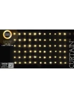 VÁNOČNÍ STROMEK SVĚTLA VENKOVNÍ/VNITŘNÍ SVĚTELNÝ ZÁVĚS 120 VEDL 300X60CM S DÁLKOVÝM OVLÁDÁNÍM TEPLÁ BÍLÁ