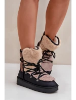 Dámské Sněhule S Kožíškem D.Franklin Černé DFSH370012