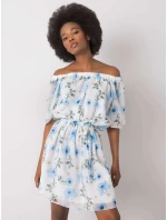 Šaty LK SK 508208.65P bílá a modrá Šaty LK SK 508208.65P bílá a modrá