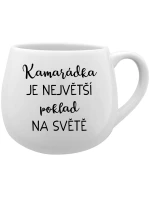 KAMARÁDKA JE NEJVĚTŠÍ POKLAD NA SVĚTĚ - bílý keramický hrníček 300 ml KAMARÁDKA JE NEJVĚTŠÍ POKLAD NA SVĚTĚ - bílý keramický hrníček 300 ml