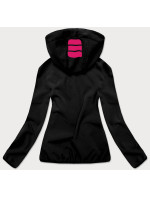 Černo-růžová dámská softshellová bunda (HH030-1)