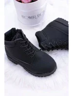 práškové černé teplé Dětské boty traper Dexter práškové černé teplé Dětské boty traper Dexter