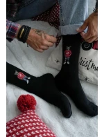 Pánské ponožky Medvídek V Brýlích Černé Pánské ponožky Medvídek V Brýlích Černé