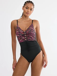 Dámské jednodílné plavky Summer Wild OP 01 - Brown - hnědé M004 - TRIUMPH