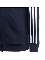 Fleecová mikina adidas Essentials 3-Stripes se zipem Jr IC0600