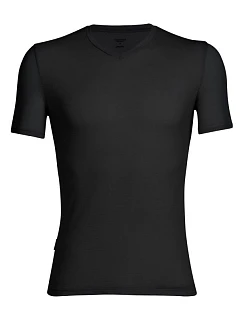 Tričko Icebreaker Anatomica S/S V – černé, velikost: XXL