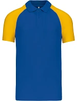 Kariban K 226 Baseballové piqué polo 20.K226 royal blue/white/yellow Kariban K 226 Baseballové piqué polo 20.K226 royal blue/white/yellow