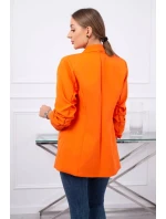 Sako s klopami elegantní oranžové Sako s klopami elegantní oranžové