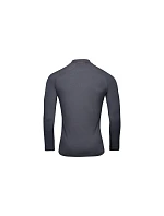 Cyklistické tričko POC M's Layer Merino Mock Neck Jersey, šedé