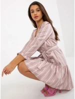 Dámské šaty LK SK 507973 tmavě růžová Dámské šaty LK SK 507973 tmavě růžová