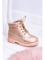 Dětské boty traper Zlate růžove Dexter Dětské boty traper Zlate růžove Dexter
