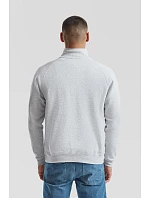 Fruit of the Loom Classic Zip-Neck Sweat Mikina s 1/4 zipem 16.2114 heather grey